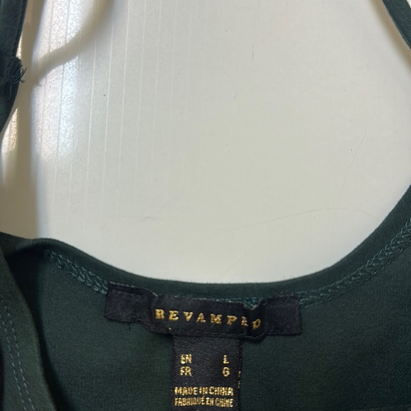 Forest Green Shape Mini Dress - Picture 2 of 5